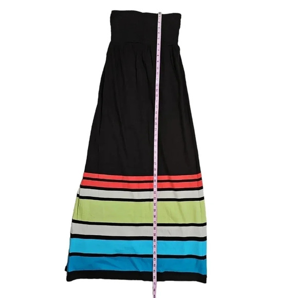 Gap Womens Brown Colorblock Maxi Sundress Small Boho Beach Festival Y2K Vacation - Picture 6 of 6